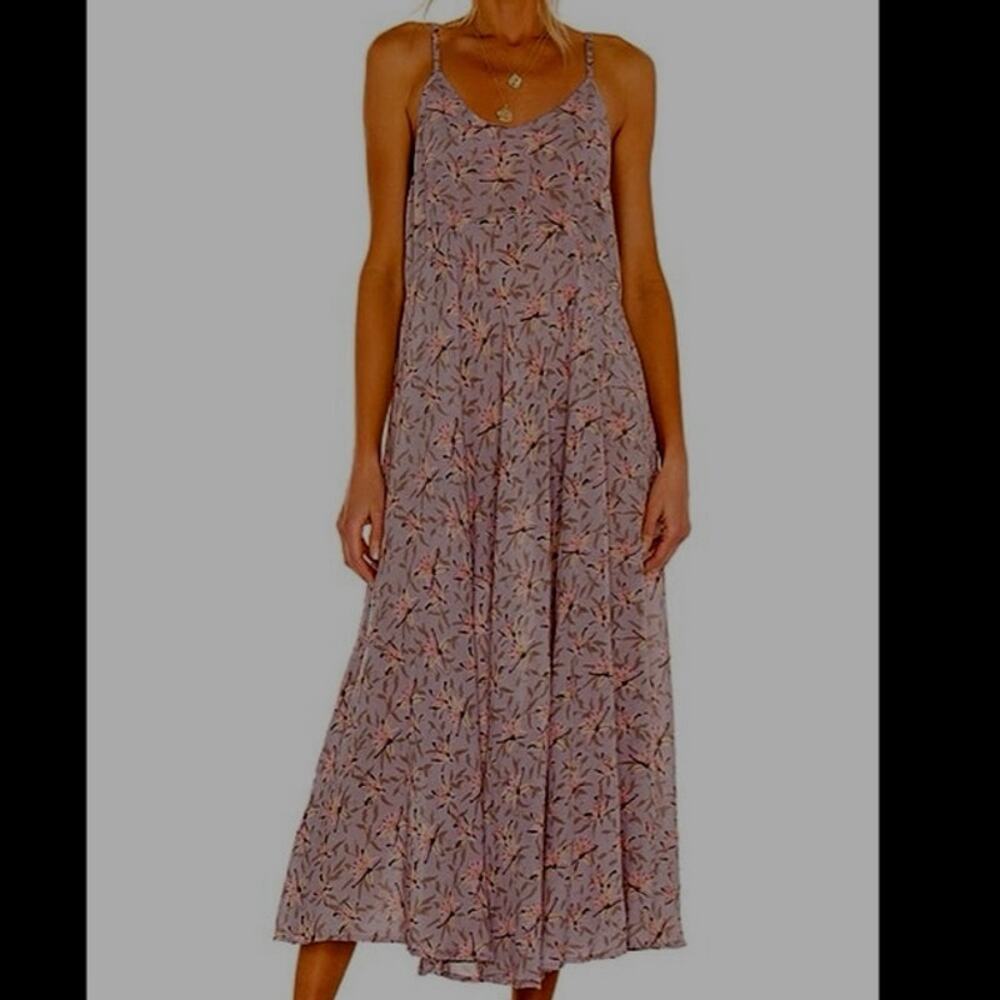 Acacia Revolve Emmett midi dress in Lily print boho beach coastal
